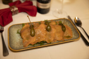 Carpaccio di Salmone: A Refreshing Italian Delight at Luca Italian Restaurant in Everett, WA